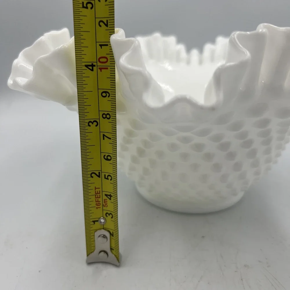 VTG Fenton Milk Glass‎ Hobnail 9